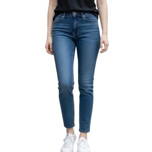 Frame Le Skinny De Jeanne crop blue skinny jeans dark wash size 27